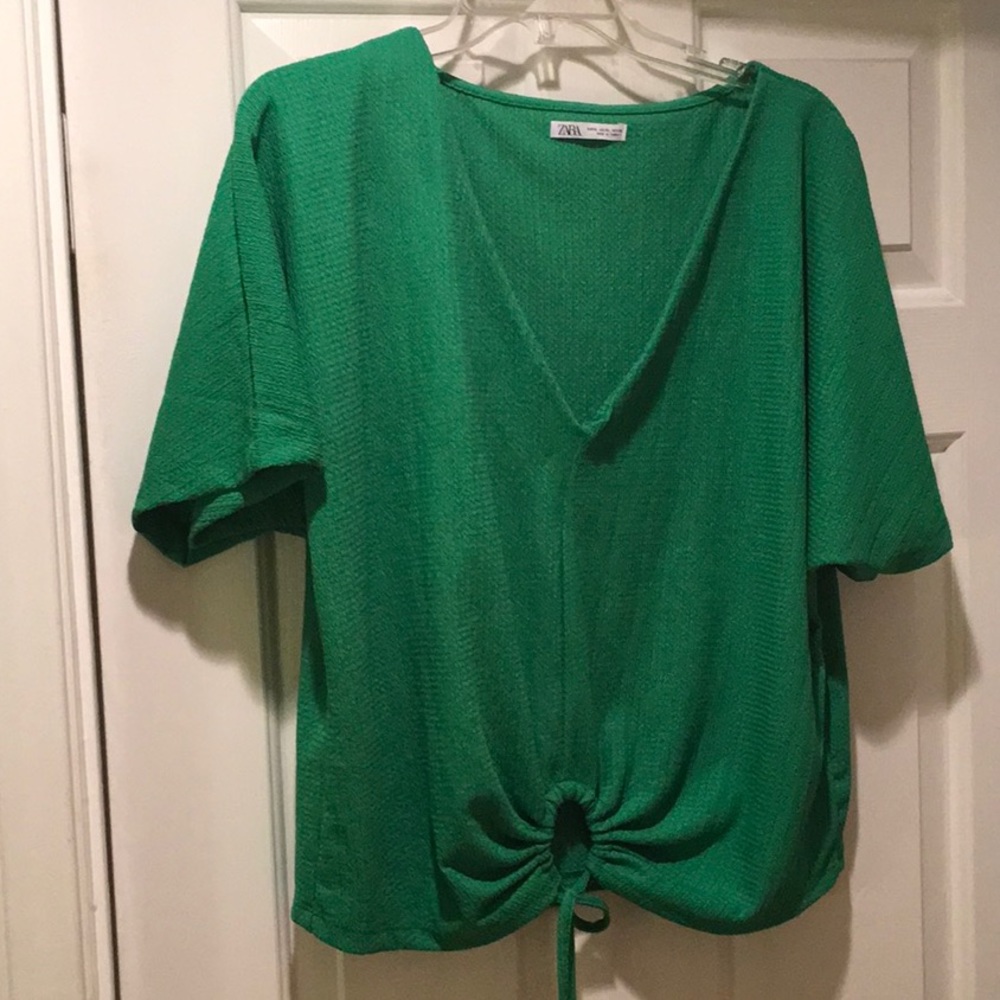 Green blouse